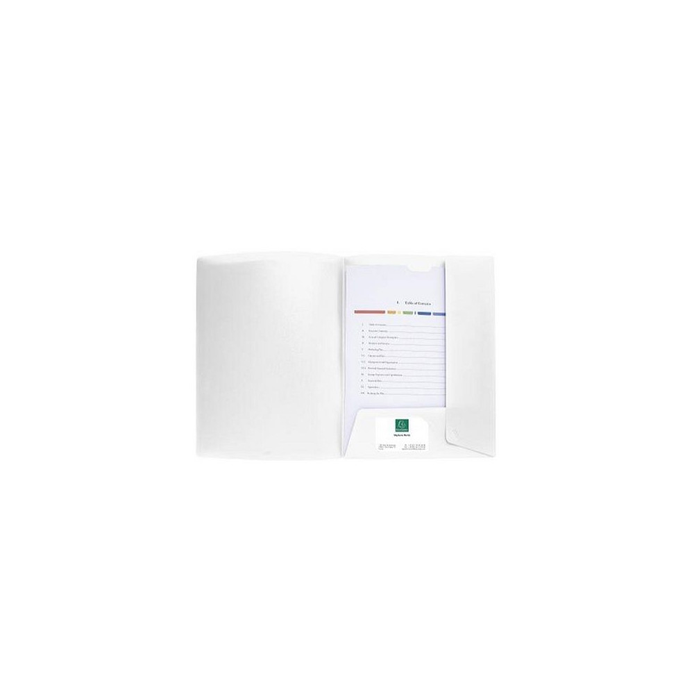 Produktbild för Projektmapp EXACOMPTA PP A4 vit