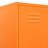 Produktbild för Förvaringsskåp orange 35x46x180 cm stål