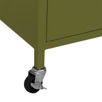 Produktbild för Förvaringsskåp olivgrön 60x35x56 cm stål