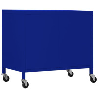 Produktbild för Förvaringsskåp marinblå 60x35x56 cm stål