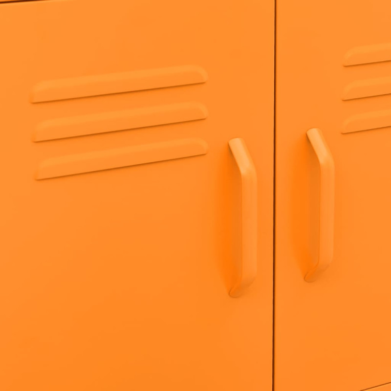 Produktbild för Förvaringsskåp orange 60x35x56 cm stål