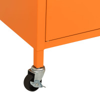 Miniatyr av produktbild för Förvaringsskåp orange 60x35x56 cm stål