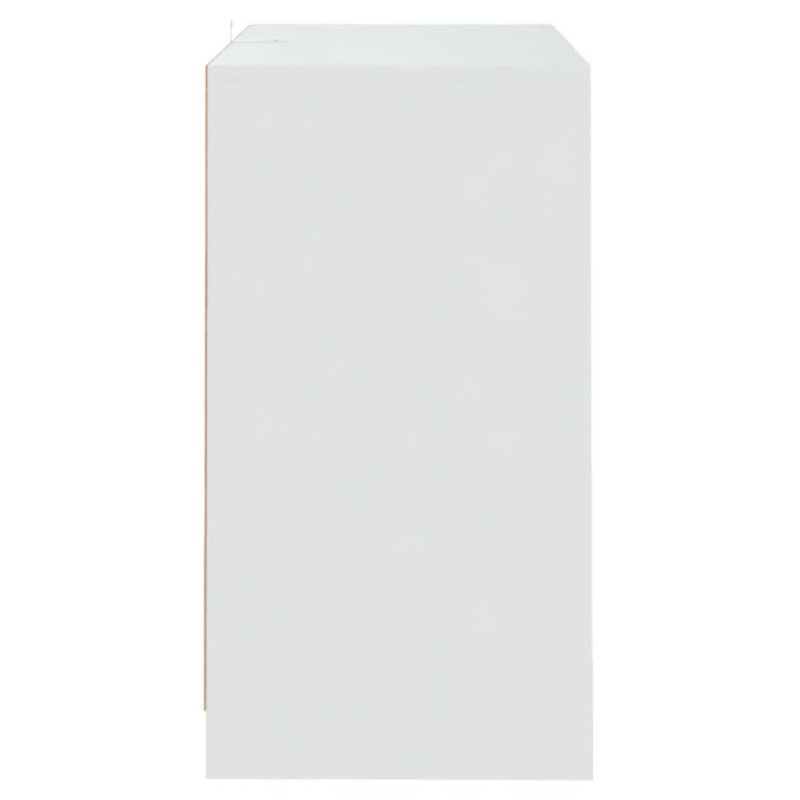 Produktbild för Skänk vit 70x41x75 cm spånskiva