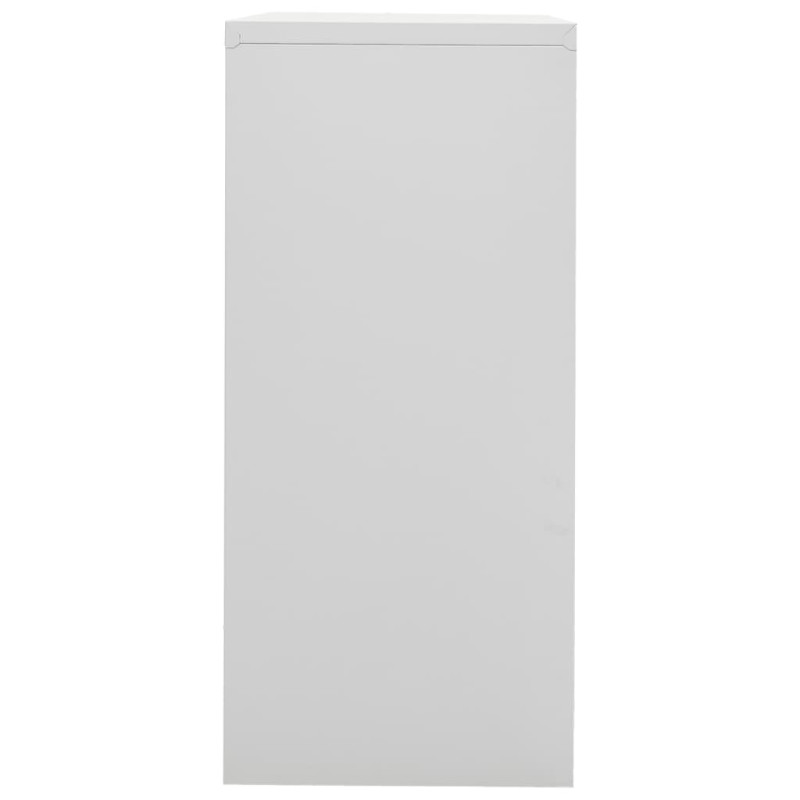 Produktbild för Dokumentskåp ljusgrå 90x46x103 cm stål