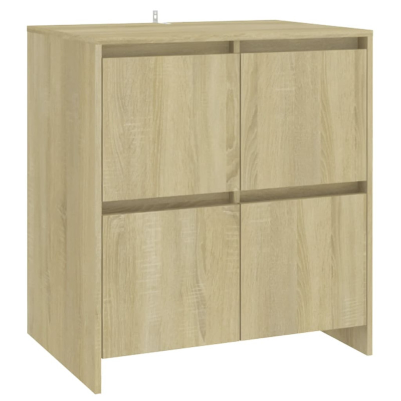 Produktbild för Skänkar 2 st sonoma-ek 70x41x75 cm konstruerat trä