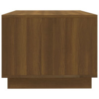 Produktbild för Soffbord brun ek 102x55x43 cm konstruerat trä