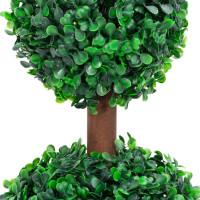 Produktbild för Konstväxt buxbom bollformad med kruka 60 cm grön