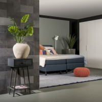 Produktbild för WallArt Läderplattor Bowen grå 32 st