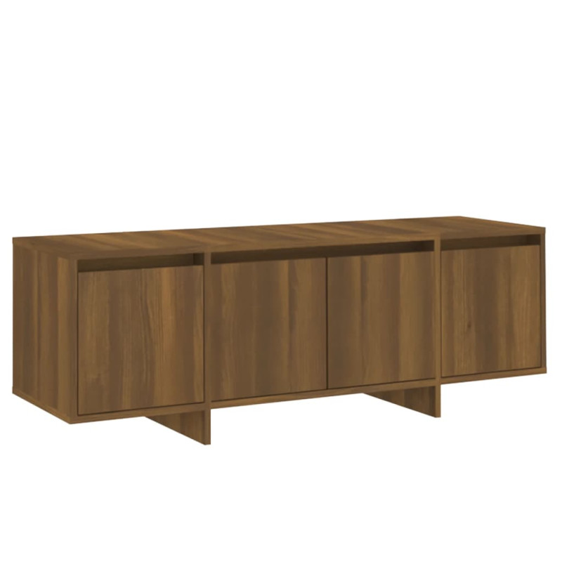 Produktbild för TV-bänk brun ek 120x30x40,5 cm konstruerat trä
