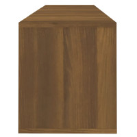 Miniatyr av produktbild för TV-bänk brun ek 120x30x40,5 cm konstruerat trä