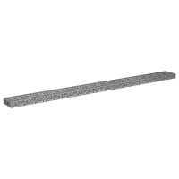 Produktbild för Planteringsgabion upphöjd galvaniserat stål 360x30x10 cm