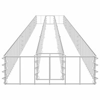 Produktbild för Planteringsgabion upphöjd galvaniserat stål 360x30x10 cm