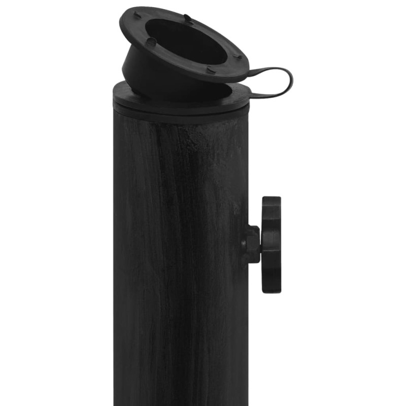 Produktbild för Parasollfot svart 44x44x31 cm gjutjärn