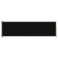 Miniatyr av produktbild för Infällbar sidomarkis 180x600 cm svart