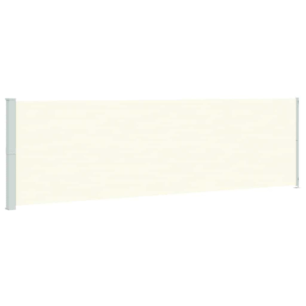 Produktbild för Infällbar sidomarkis 180x600 cm gräddvit