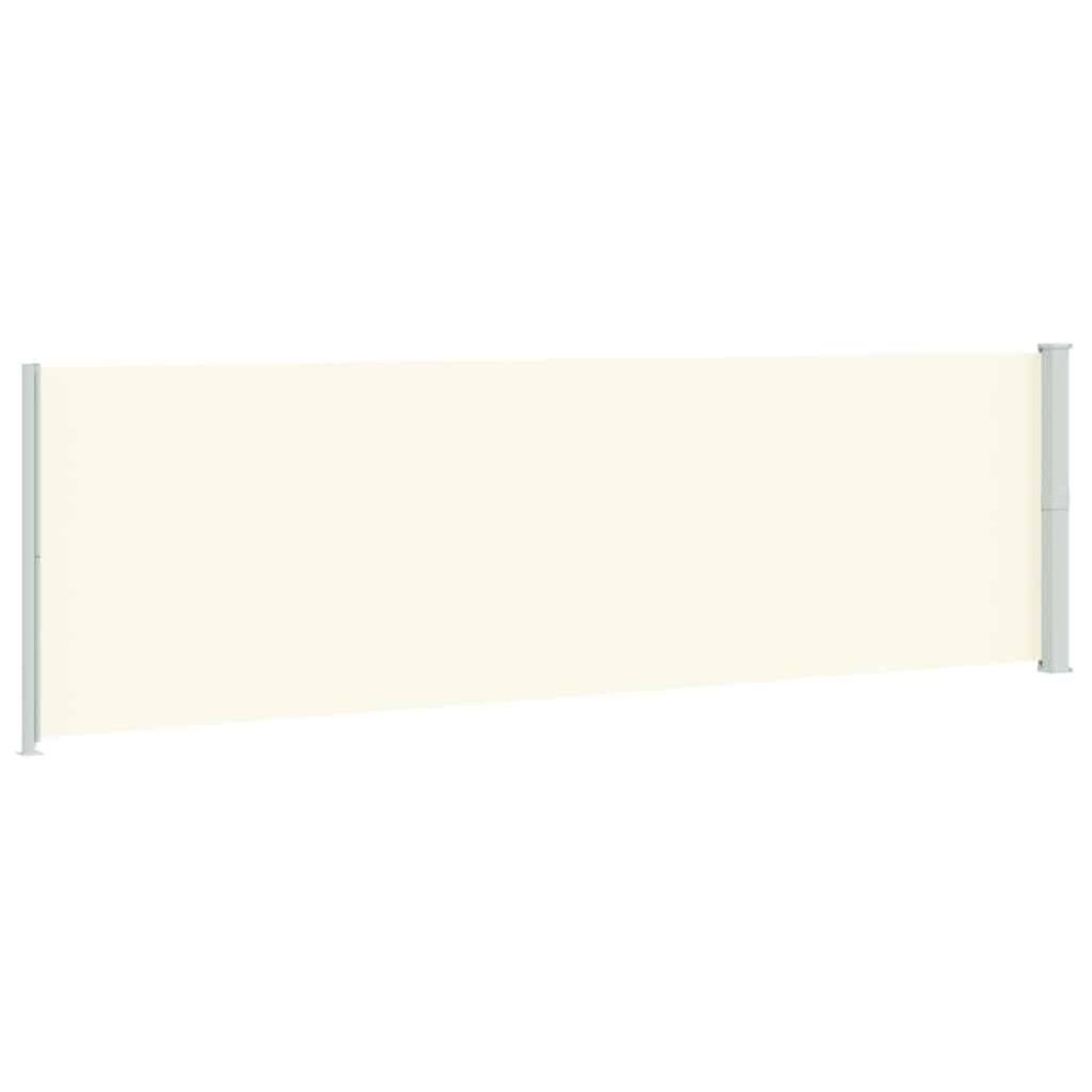 Produktbild för Infällbar sidomarkis 180x600 cm gräddvit