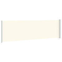 Produktbild för Infällbar sidomarkis 180x600 cm gräddvit