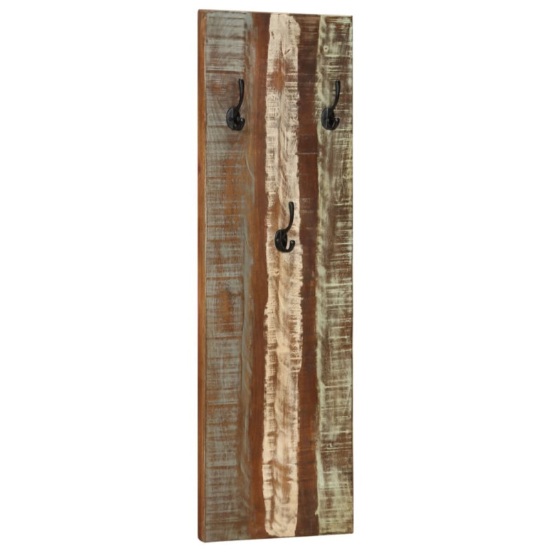 Produktbild för Klädhängare väggmonterad 2 st 36x3x110 cm återvunnet trä