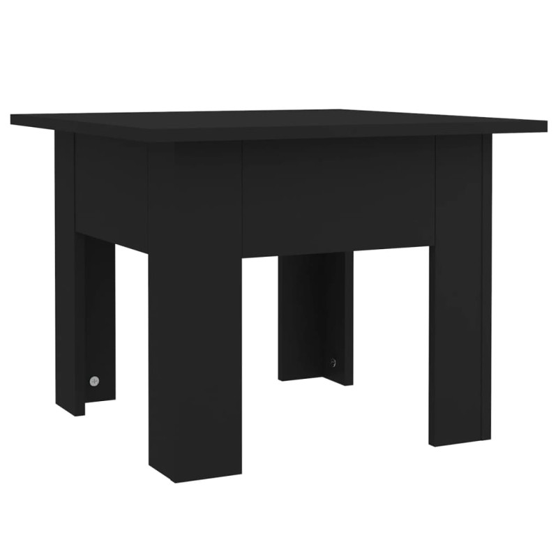 Produktbild för Soffbord svart 55x55x42 cm konstruerat trä