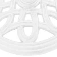 Produktbild för Parasollfot vit 40x40x32 cm gjutjärn