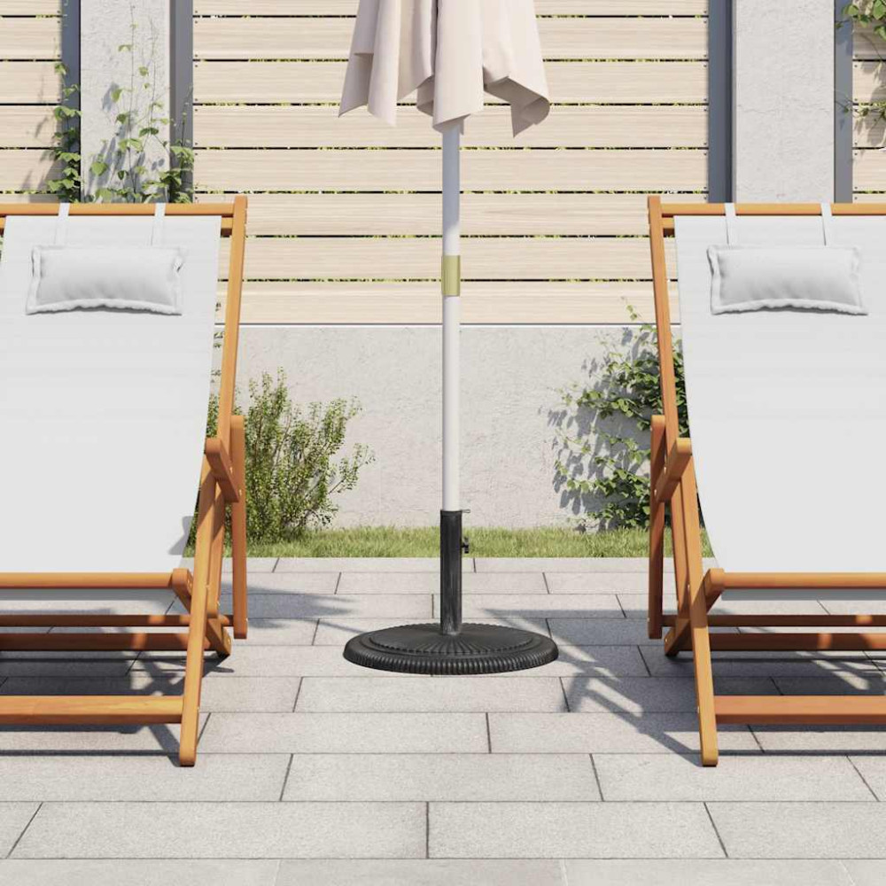 Produktbild för Parasollfot svart 45x45x30 cm gjutjärn