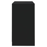 Miniatyr av produktbild för Skänk svart 70x41x75 cm konstruerat trä