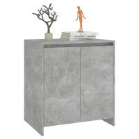 Miniatyr av produktbild för Skänk betonggrå 70x41x75 cm konstruerat trä