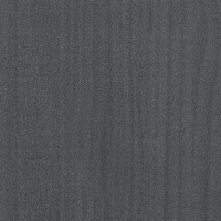 Produktbild för Bokhylla grå 40x35x71 cm massiv furu