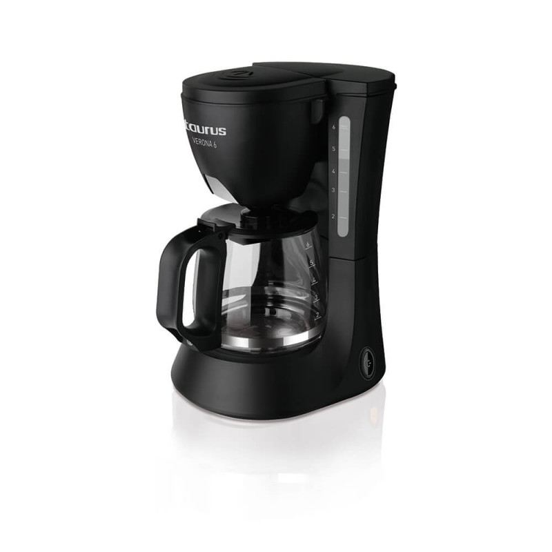 Produktbild för Coffee Maker 6 Cups Black