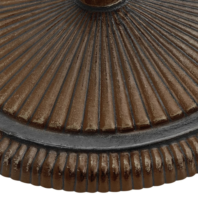 Produktbild för Parasollfot brons 45x45x30 cm gjutjärn