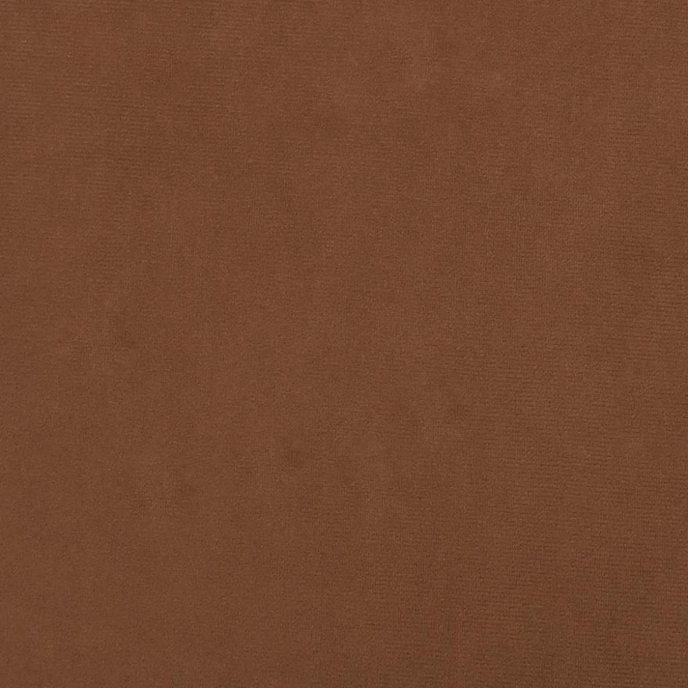 Produktbild för Rund förvaringspall brun  sammet