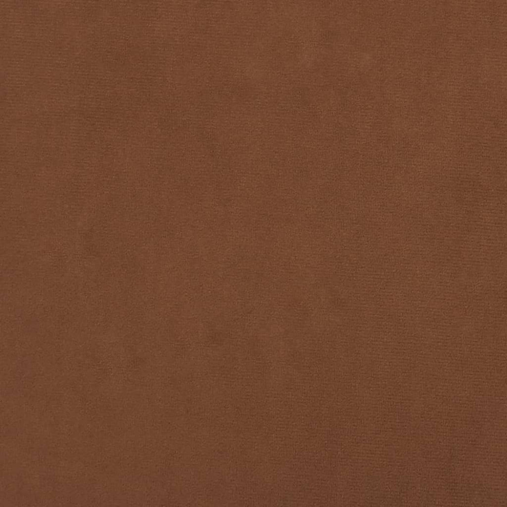 Produktbild för Rund förvaringspall brun sammet 31 x 37 cm