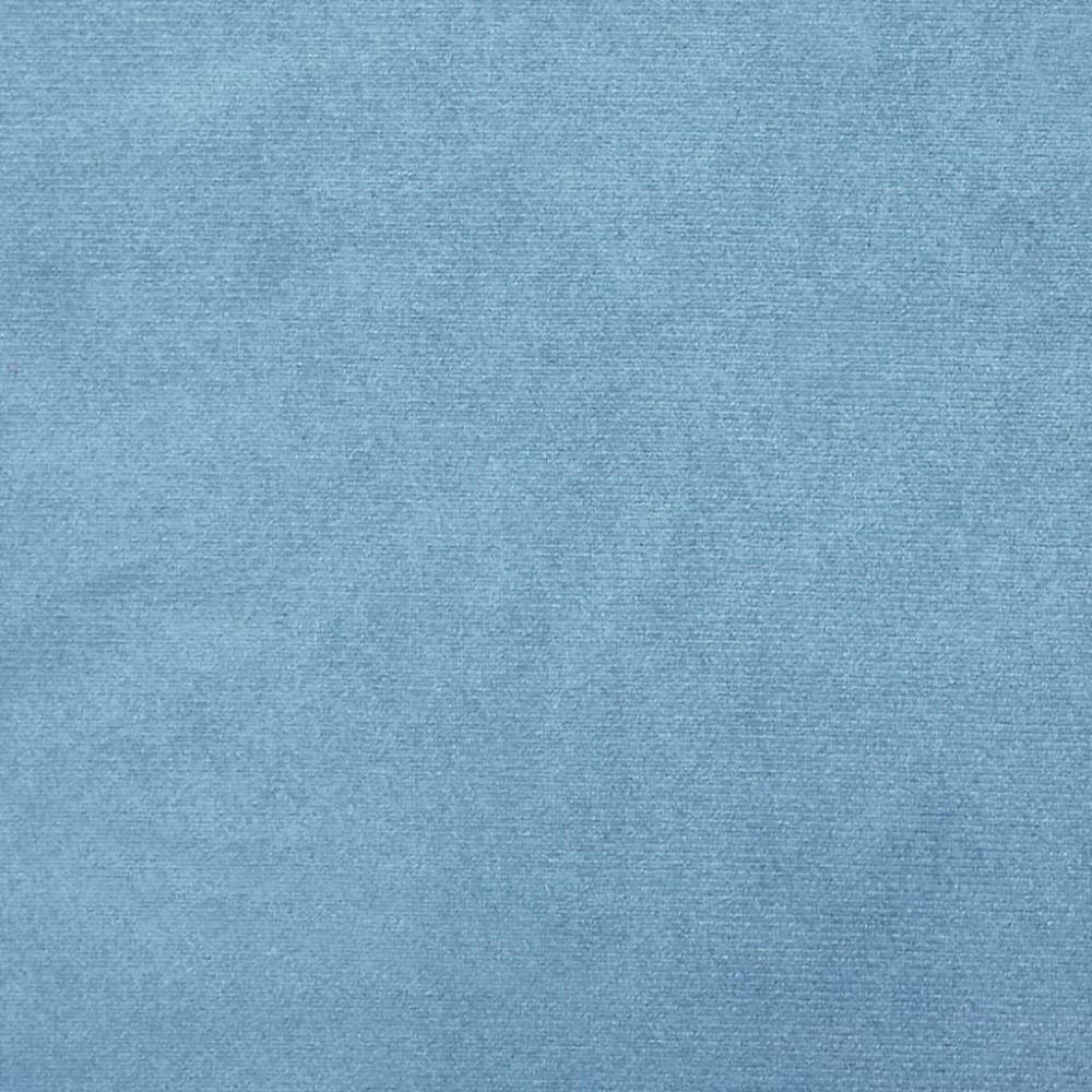 Produktbild för Rund förvaringspall ljusblå sammet 31 x 37 cm