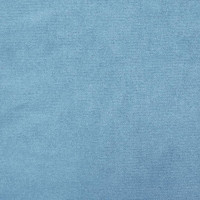 Produktbild för Rund förvaringspall ljusblå sammet 31 x 37 cm