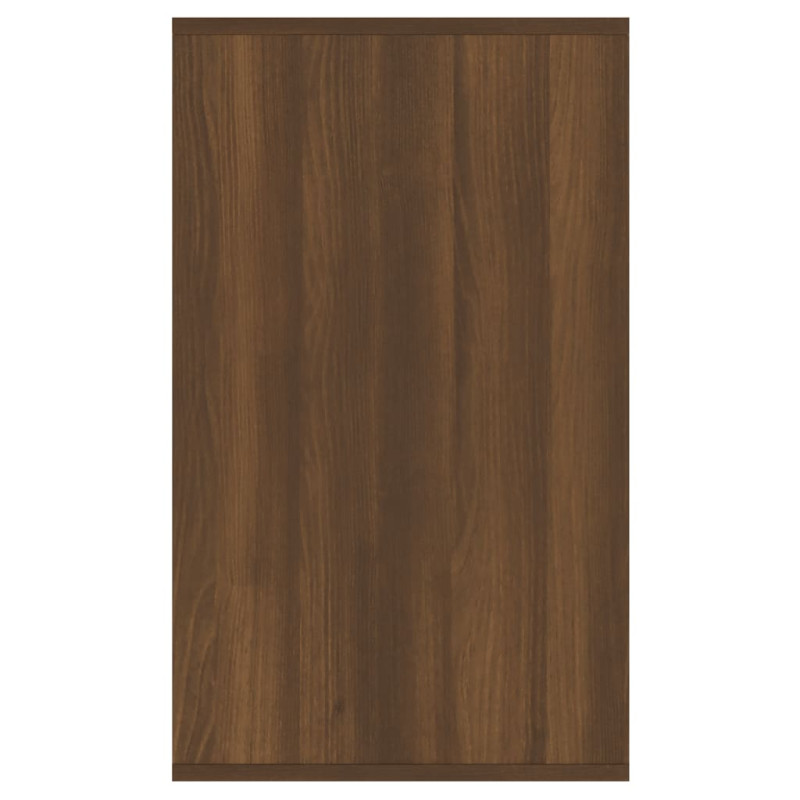 Produktbild för Skänk brun ek 135x41x75 cm spånskiva