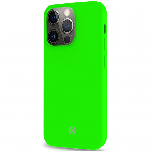 Celly Cromo Soft rubber case iPhone 13 Pro Fl Green