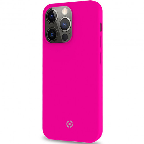Celly Cromo Soft rubber case iPhone 13 Pro Fl Pink