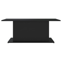 Produktbild för Soffbord svart 102x55,5x40 cm spånskiva
