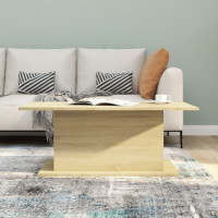 Produktbild för Soffbord sonoma-ek 102x55,5x40 cm konstruerat trä