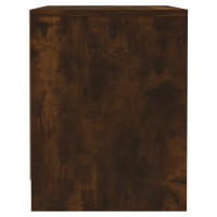 Produktbild för Sängbord rökfärgad ek 45x34x44,5 cm spånskiva