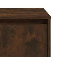 Produktbild för Sängbord rökfärgad ek 45x34x44,5 cm spånskiva