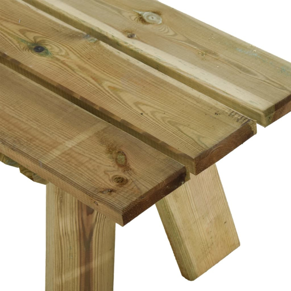 Produktbild för Trädgårdsbänk 110 cm massiv impregnerad furu