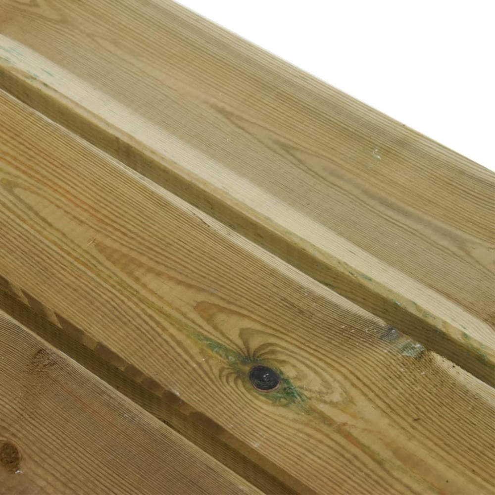 Produktbild för Trädgårdsbänk 110 cm massiv impregnerad furu