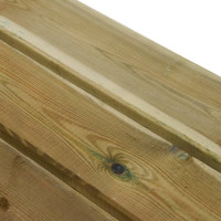 Produktbild för Trädgårdsbänk 110 cm massiv impregnerad furu