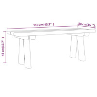 Produktbild för Trädgårdsbänk 110 cm massiv impregnerad furu