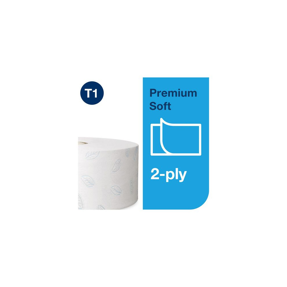 Produktbild för Toalettpapper TORK Pre T1 2-lag 360m