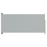 Miniatyr av produktbild för Infällbar sidomarkis 140x300 cm grå