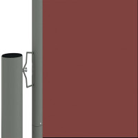 Produktbild för Infällbar sidomarkis 117x600 cm brun