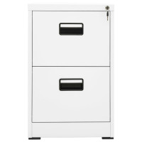 Produktbild för Dokumentskåp vit 46x62x72,5 cm stål