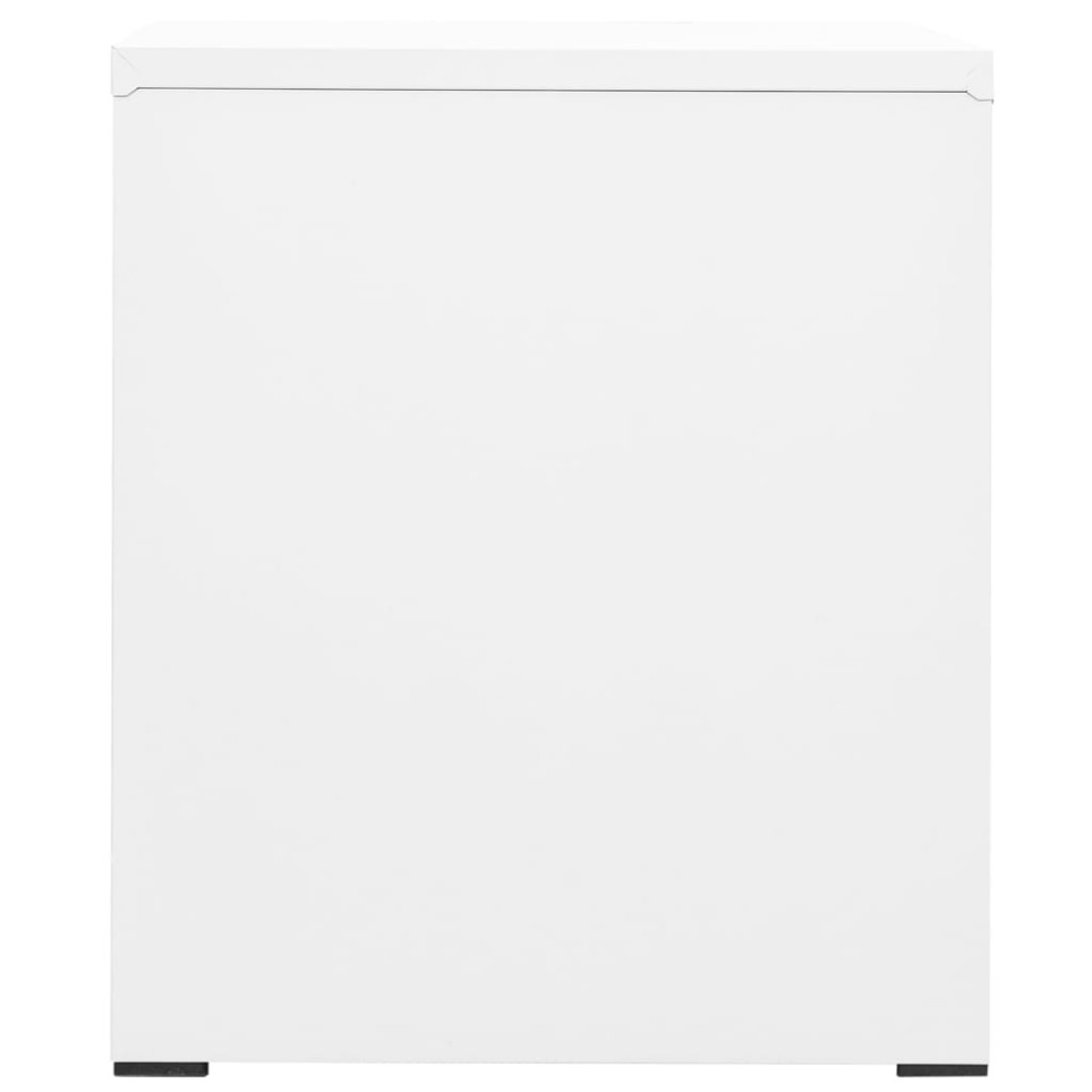 Produktbild för Dokumentskåp vit 46x62x72,5 cm stål